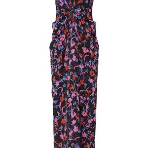 Thakoon Black and Red Halter Sundress Maxi